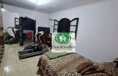 Excelente sobrado no pq. bitaru, px. cap. mor aguiar - s.vicente