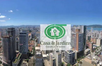Lindissimo apartamento gonzaga - santos/sp., -2 suítes - 2 vagas demarcadas