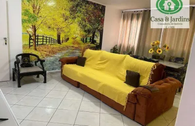 Excelente apartamento de dois dormitórios avenida da praia do gonzaga proximo a pompeia e boqueirão.