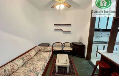 Ótimo apartamento mobiliado - 2 dormitórios - 70 m² - gonzaga - santos, sp