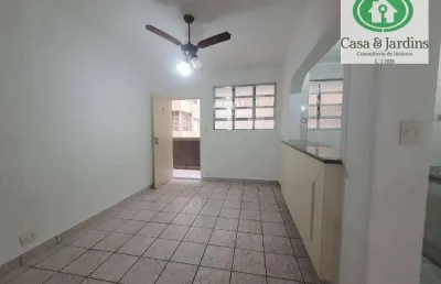 Apartamento para venda 2 dormitorios c/ varanda, à beira-mar na pompéia - santos