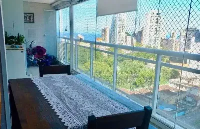 Maravilhoso apartamento com vista para o mar andar alto ,com varanda gourmet.no marape proximo do jose menino e pompeia.