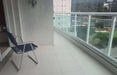 Aluguel de apartamento alto padrão - mobiliado  - vista panorâmica da praia de santos