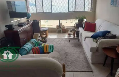 Apartamento vista mar com 2 dormitórios à venda, 100 m²  - pompéia - santos/sp