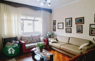Apartamento com 3 dormitórios à venda, 125 m² - josé menino - santos/sp