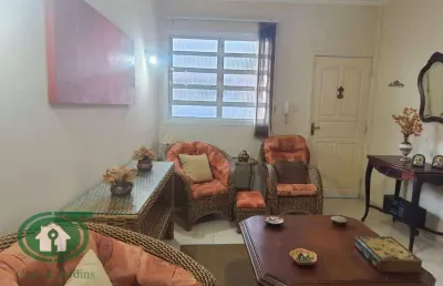 Apartamento predio frente ao mar - 2 dormitorios - pompeia - santos