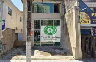 Ponto comercial com 3 salas para alugar na Rua Euclides da Cunha, 204, Pompéia, Santos