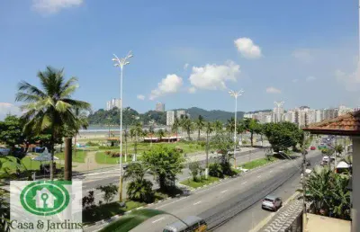 Apartamento 2 dormitórios (1 suíte), 102 m² de área útil com sacada vista mar, no itararé - são vicente .