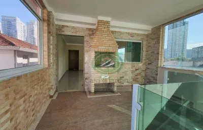 Magnifico sobrado triplex (novo) c/ elevador - pompeia - santos