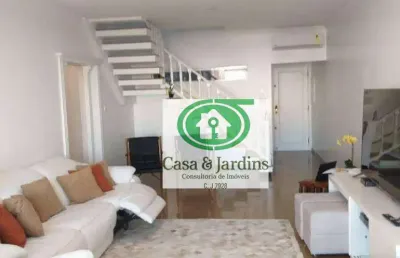 Cobertura com 3 dormitórios à venda, 311 m²  - ponta da praia - santos/sp