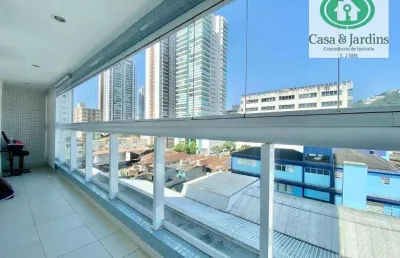 Pompéia - apartamento com 2 dormitórios à venda, 87 m² por r$ 1.000.000 - santos/sp