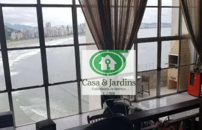 Apartamento com 3 dormitórios para alugar, 165 m² por r$ 7.500,00/mês - ilha porchat - são vicente/sp