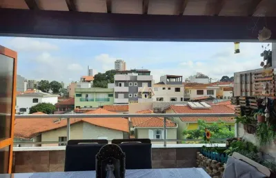 Cobertura com 2 dormitórios à venda, 110 m² por r$ 528.000,00 - vila scarpelli - santo andré/sp