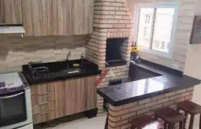 Cobertura com 2 dormitórios à venda, 110 m² por r$ 585.000,00 - vila scarpelli - santo andré/sp