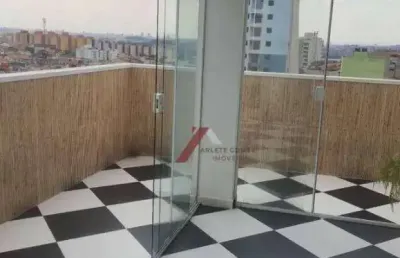 Cobertura com 2 dormitórios à venda, 106 m² por r$ 480.000,00 - parque são vicente - mauá/sp