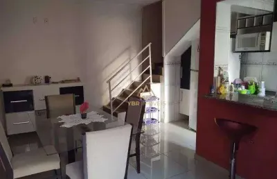 Sobrado com 2 dormitórios para alugar, 110 m² por r$ 2.600,00/mês - vila cecília maria - santo andré/sp