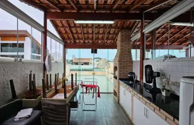 Cobertura com 2 dormitórios à venda, 140 m² por r$ 636.000,00 - vila américa - santo andré/sp