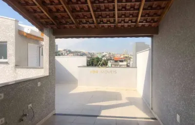Cobertura com 2 dormitórios à venda, 102 m² por r$ 470.000,00 - vila pires - santo andré/sp