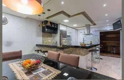 Sobrado com 3 dormitórios à venda, 242 m² por r$ 800.000,00 - parque marajoara - santo andré/sp