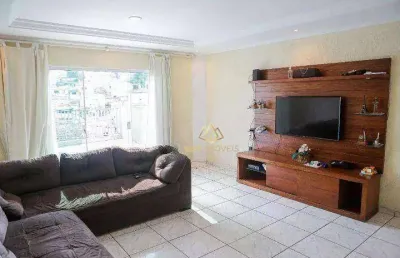 Sobrado com 3 dormitórios à venda, 210 m² por r$ 565.000,00 - vila helena - santo andré/sp