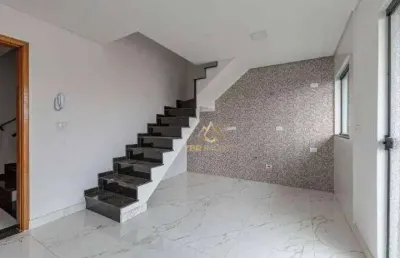 Cobertura com 2 dormitórios à venda, 91 m² por r$ 470.000,00 - vila scarpelli - santo andré/sp