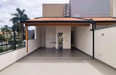 Cobertura com 2 dormitórios à venda, 116 m² por r$ 640.000,00 - vila guiomar - santo andré/sp