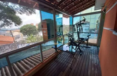 Sobrado com 3 dormitórios à venda, 100 m² por r$ 795.000,00 - parque oratório - santo andré/sp