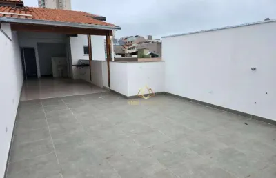 Cobertura com 3 dormitórios à venda, 136 m² por r$ 695.000 - vila valparaíso - santo andré/sp