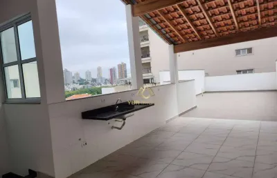 Cobertura com 3 dormitórios à venda, 146 m² por r$ 850.000,00 - campestre - santo andré/sp