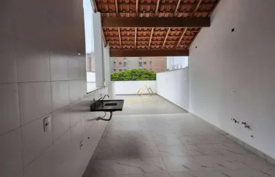 Cobertura com 2 dormitórios à venda, 95 m² por r$ 510.000 - vila valparaíso - santo andré/sp