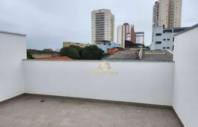 Cobertura com 2 dormitórios à venda, 76 m² por r$ 450.000 - vila valparaíso - santo andré/sp