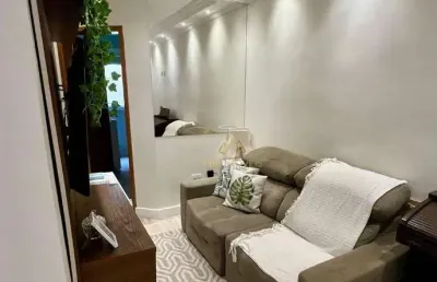 Apartamento com 2 dormitórios à venda, 56 m² por r$ 361.000 - jardim santo antônio - santo andré/sp