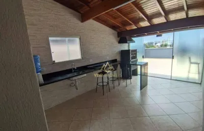 Cobertura com 2 dormitórios à venda, 198 m² por r$ 660.000,00 - vila scarpelli - santo andré/sp