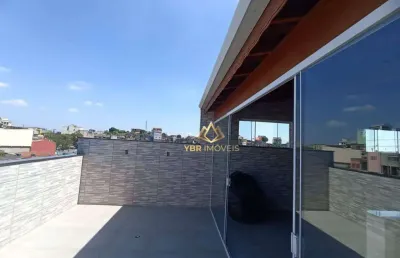 Cobertura com 2 dormitórios à venda, 108 m² por r$ 410.000 - jardim do estádio - santo andré/sp