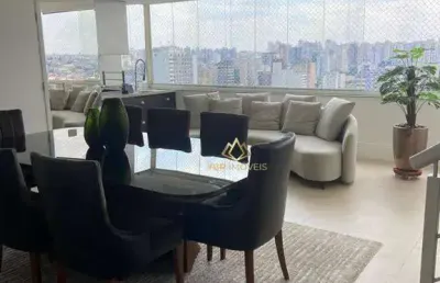 Cobertura com 3 dormitórios para alugar, 227 m² por r$ 14.675/mês - centro - santo andré/sp