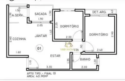 Apartamento com 2 dormitórios à venda, 41 m² por r$ 265.000,00 - vila humaitá - santo andré/sp