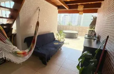 Cobertura com 3 dormitórios para alugar, 100 m² por r$ 3.476,70/mês - vila floresta - santo andré/sp