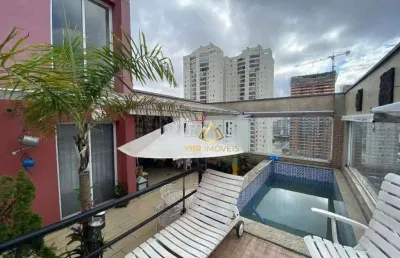 Cobertura com 4 dormitórios à venda, 467 m² por r$ 2.809.000 - jardim - santo andré/sp