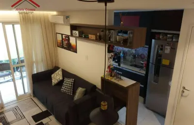 Apartamento com 2 dormitórios à venda, 47 m² por r$ 375.000,00 - vila valparaíso - santo andré/sp