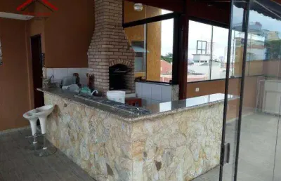 Cobertura com 3 dormitórios à venda, 114 m² por r$ 850.000,00 - utinga - santo andré/sp