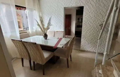 Sobrado com 3 dormitórios à venda, 108 m² por r$ 690.000,00 - vila alzira - santo andré/sp