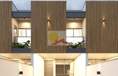 Sobrado geminado no iririú com 3 quartos para venda, 105 m²