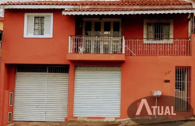 Casa com salão comercial à venda no jd. alvinópolis -- atibaia
