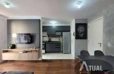 Apartamento com 2 dormitórios no condomínio aquarela – atibaia/sp