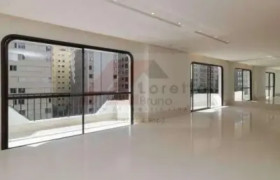 Apartamento de 293m² no jardim paulista, com 3 dormitórios, sendo duas suítes, living amplo com janeloões que trazem luminosidade ao ambiente, varanda, 3 vagas.