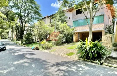 Casa de luxo em condomínio para locação em cotia-sp, jardim das flores: 4 quartos, 2 suítes, 1 sala, 3 banheiros, 4 vagas de garagem, 350m².
