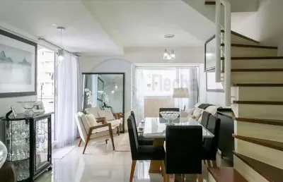 Linda cobertura duplex 130m² pronta para morar excelente localização - 3 dormitórios (sendo uma suíte) e 2 vagas.