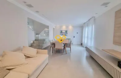 Cobertura duplex 3 quartos para locação em santos - sp