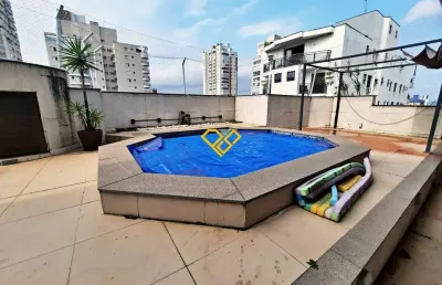 Cobertura duplex 3 quartos para alugar em santos/sp