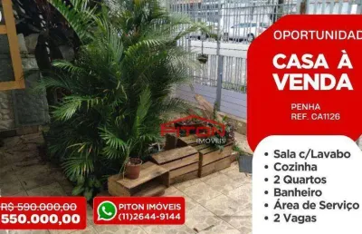 Casa com 2 quartos à venda na Rua Cerquilho, 217, Penha, São Paulo
